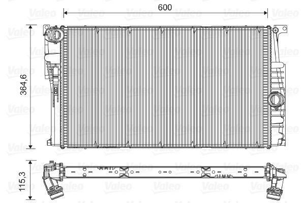 RADIATOR RACIRE MOTOR VALEO 735454 - Compatibil cu BMW, BMW (BRILLIANCE)