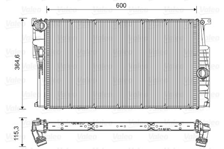 RADIATOR RACIRE MOTOR VALEO 735454 - Compatibil cu BMW, BMW (BRILLIANCE)