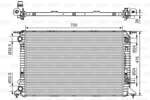 Radiator racire motor Valeo 735472