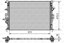 Radiator racire motor Valeo 735550