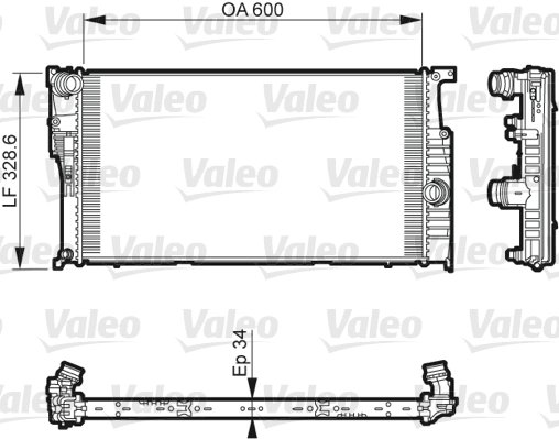 RADIATOR RACIRE MOTOR VALEO 735612 - Compatibil cu BMW