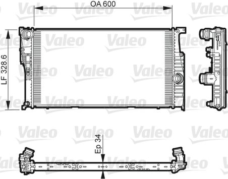 RADIATOR RACIRE MOTOR VALEO 735612 - Compatibil cu BMW