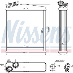 Schimbator caldura incalzire habitaclu Nissens 73645