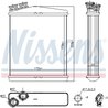 Schimbator caldura incalzire habitaclu Nissens 73645