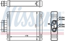 Schimbator caldura incalzire habitaclu Nissens 73654