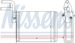 SCHIMBATOR CALDURA INCALZIRE HABITACLU NISSENS 73987 - Compatibil cu CITROEN, FIAT, PEUGEOT