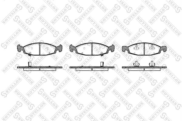 Set placute frana Stellox 747 002B-SX