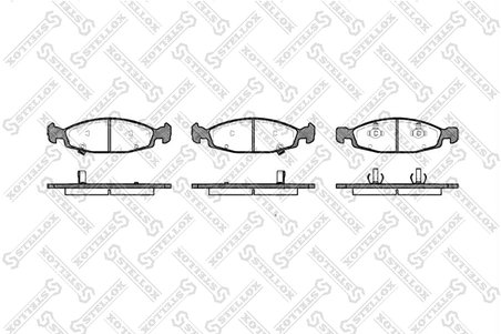 Set placute frana Stellox 747 002B-SX
