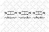 Set placute frana Stellox 747 002B-SX