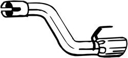 RACORD EVACUARE BOSAL 750-545 - Compatibil cu OPEL, VAUXHALL