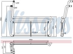Schimbator caldura incalzire habitaclu Nissens 75007