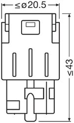 Bec, semnalizator Osram 7504DYP-02B