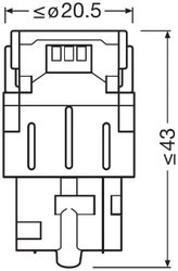 Bec incandescent Osram 7505DYP-02B