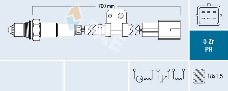 SONDA LAMBDA FAE 75090 - Compatibil cu MAZDA