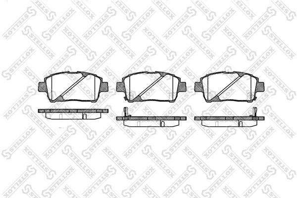 Set placute frana Stellox 751 002B-SX