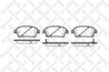 Set placute frana Stellox 751 002B-SX