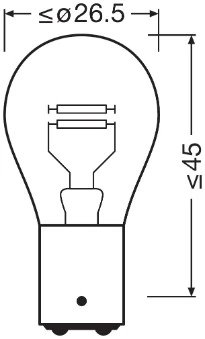 Bec, semnalizator Osram 7528