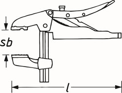 Cleste de fixare HAZET 753-2