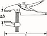 Cleste de fixare HAZET 753-2