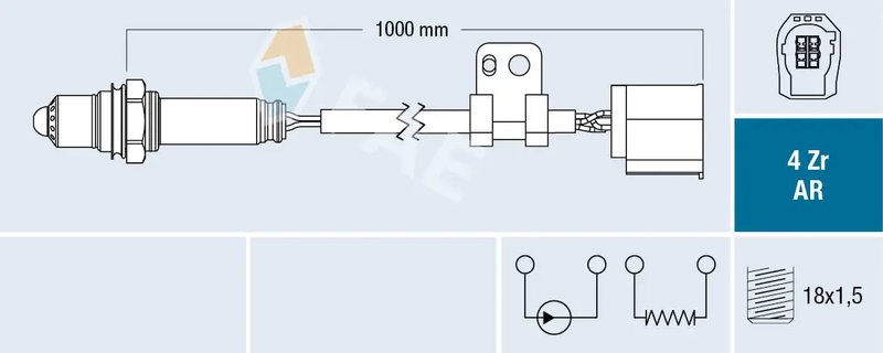 SONDA LAMBDA FAE 75612 - Compatibil cu MAZDA