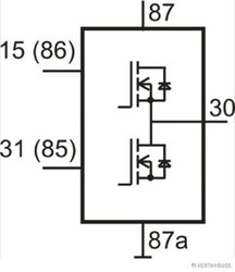 RELEU CURENT ALIMENTARE HERTH+BUSS ELPARTS 75614202 - Piesa auto compatibila cu mai multe marci