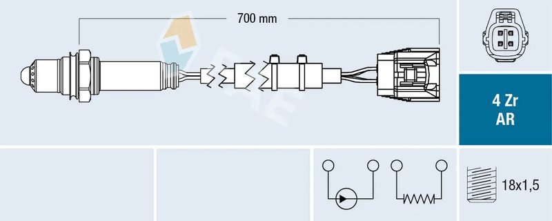 SONDA LAMBDA FAE 75652 - Compatibil cu MAZDA