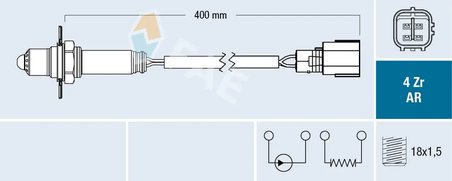 SONDA LAMBDA FAE 75662 - Compatibil cu SUBARU