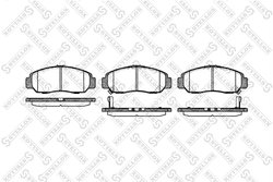 Set placute frana Stellox 758 012-SX