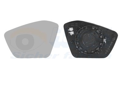 Sticla oglinda, oglinda retrovizoare exterioara Van Wezel 76