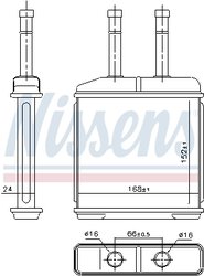 SCHIMBATOR CALDURA INCALZIRE HABITACLU NISSENS 76506 - Compatibil cu CHEVROLET, DAEWOO