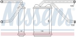 Schimbator caldura incalzire habitaclu Nissens 76511