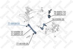BUCSA SUSPENSIE STELLOX 77-00109-SX - Compatibil cu AUDI, CUPRA, SEAT, SKODA, VW