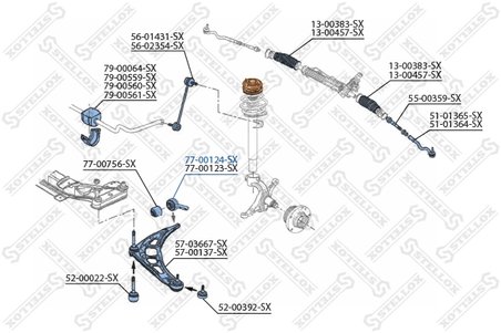 BUCSA SUSPENSIE STELLOX 77-00124-SX - Compatibil cu BMW