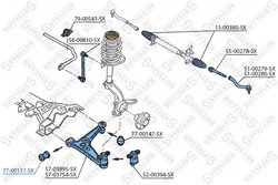 BUCSA SUSPENSIE STELLOX 77-00137-SX - Compatibil cu FORD, SEAT, VW