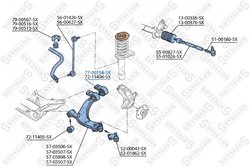 BUCSA SUSPENSIE STELLOX 77-00158-SX - Compatibil cu BMW, CITROEN, MG, PEUGEOT