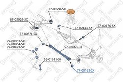BUCSA SUSPENSIE STELLOX 77-00162-SX - Compatibil cu BMW