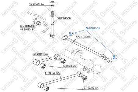 Bucsa suspensie Stellox 77-00436-SX