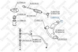 BUCSA SUSPENSIE STELLOX 77-00658-SX - Compatibil cu CITROEN, MITSUBISHI, PEUGEOT