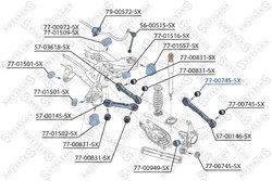 BUCSA SUSPENSIE STELLOX 77-00745-SX - Compatibil cu BMW, BMW (BRILLIANCE)