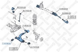 BUCSA SUSPENSIE STELLOX 77-00760-SX - Compatibil cu FORD, FORD AUSTRALIA, MAZDA