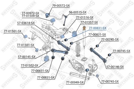 BUCSA SUSPENSIE STELLOX 77-00831-SX - Compatibil cu BMW
