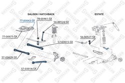 BUCSA SUSPENSIE STELLOX 77-00843-SX - Compatibil cu FORD