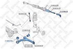 BUCSA SUSPENSIE STELLOX 77-00878-SX - Compatibil cu FIAT, LANCIA