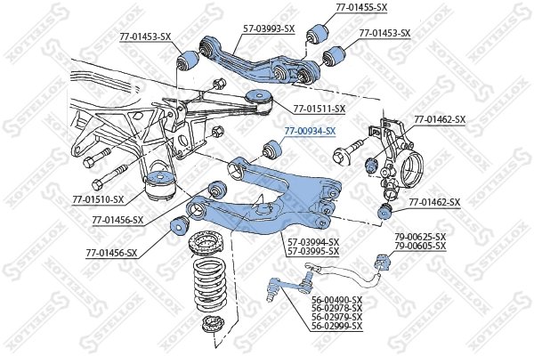 Bucsa suspensie Stellox 77-00934-SX