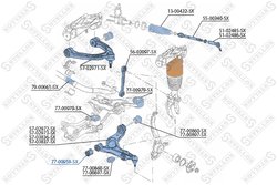 BUCSA SUSPENSIE STELLOX 77-00959-SX - Compatibil cu AUDI, PORSCHE, VW