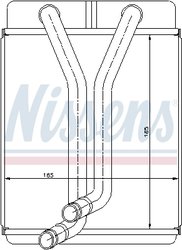 Schimbator caldura incalzire habitaclu Nissens 77501