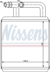 SCHIMBATOR CALDURA INCALZIRE HABITACLU NISSENS 77618 - Compatibil cu HYUNDAI