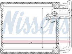 SCHIMBATOR CALDURA INCALZIRE HABITACLU NISSENS 77632 - Compatibil cu HYUNDAI