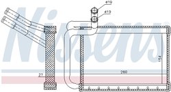 SCHIMBATOR CALDURA INCALZIRE HABITACLU NISSENS 77635 - Compatibil cu HYUNDAI