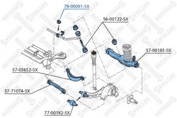 BUCSA BARA STABILIZATOARE STELLOX 79-00091-SX - Compatibil cu FORD